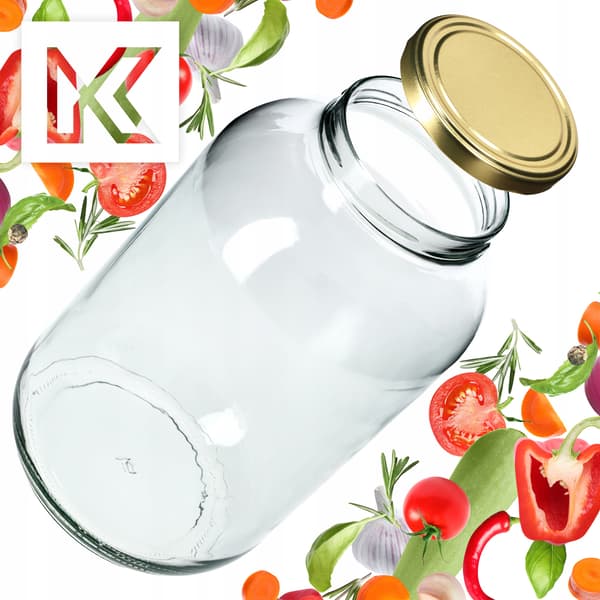 KADAX Burk 4 L Glasburkar för Honungsmarmelad Lock 1 st. Diameter 100