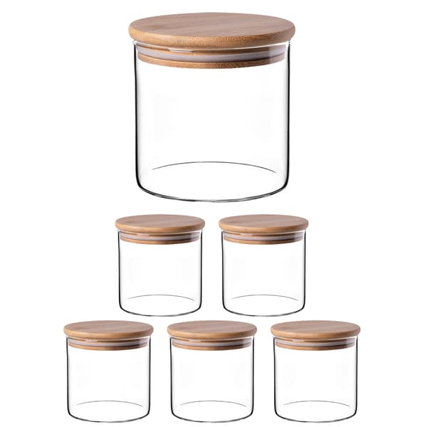 KADAX Matbehållare Pasta Glas Kryddburk med Lock 680 ml