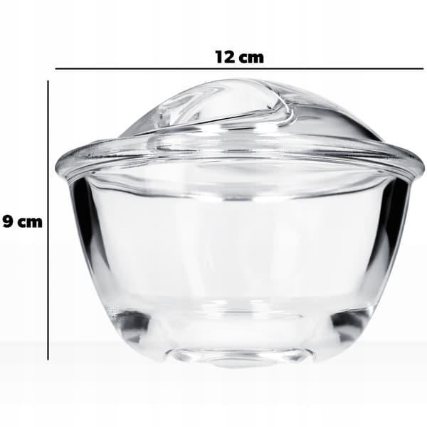 KADAX Sukkerskål Sukkerskål med låg Glas sukkerbeholder Elegant