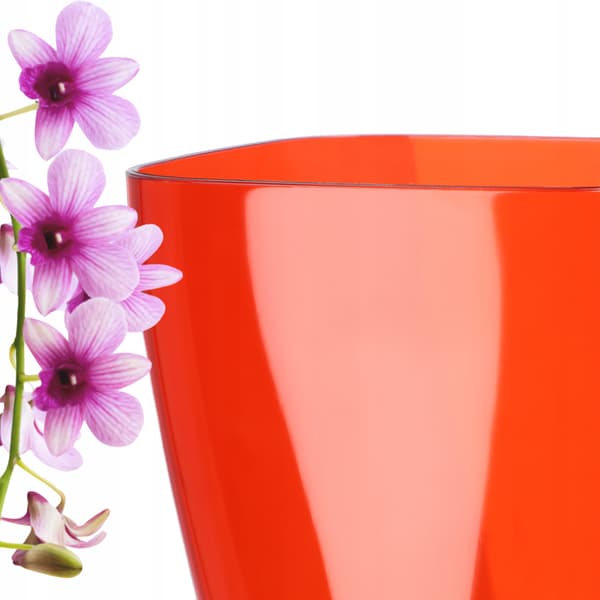 KADAX Urtepotte Orkidé Planter Plastik Urtepotte Rød Stærk 13cm