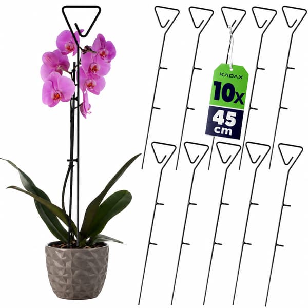 KADAX orkideatuet kukkakasvien tukitangon kiinnike 45 cm 10 kpl