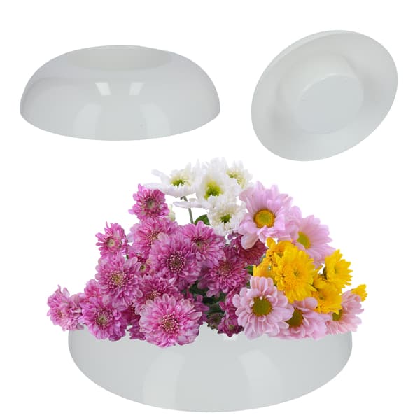 KADAX Blomkruksskydd för arrangemang Kompositioner Middepunkt Ikebana Bas Vit 12cm