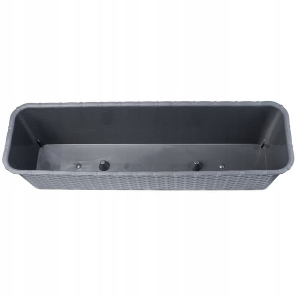 KADAX Balkonkasse 60 cm Urtepotte Urtepotte Balkon Grafit