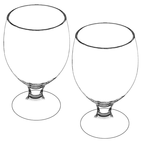 KADAX Ölglas, Cocktails, Drycker, Mugg, 370ml, 2 st, Present