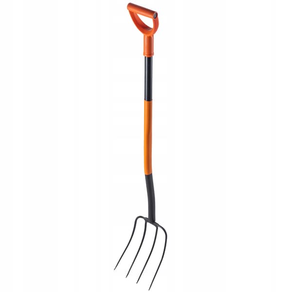 KADAX Trädgårdsgaffel 4-stiftad Ergo Metallkompostgaffel 132cm