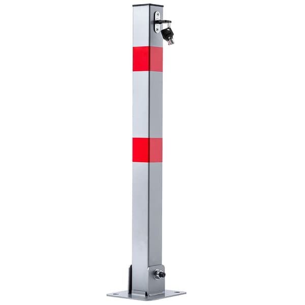 KADAX Parkeringspullert Foldbar parkeringslås med nøgle Afspærring 65 cm