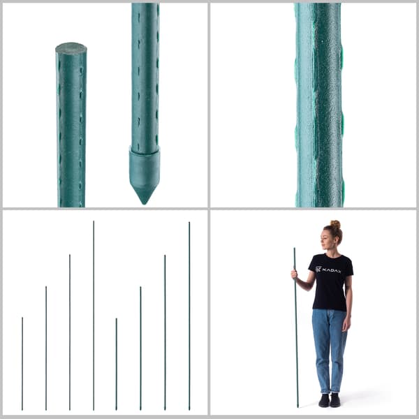 KADAX Växtstöd 150cm Tomatstänger Belagda 16mm 5st