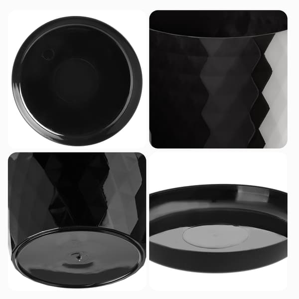 KADAX Urtepotte Plastiklåg med Stativ 30cm Sort