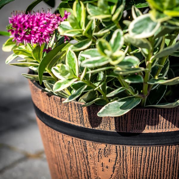 KADAX Urtepotte Stor Havepotte til Blomster Plastik Urtepottedæksel 30cm