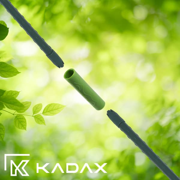 KADAX Rak koppling för 11 mm trädgårdsstänger, metallstöd, 10 st