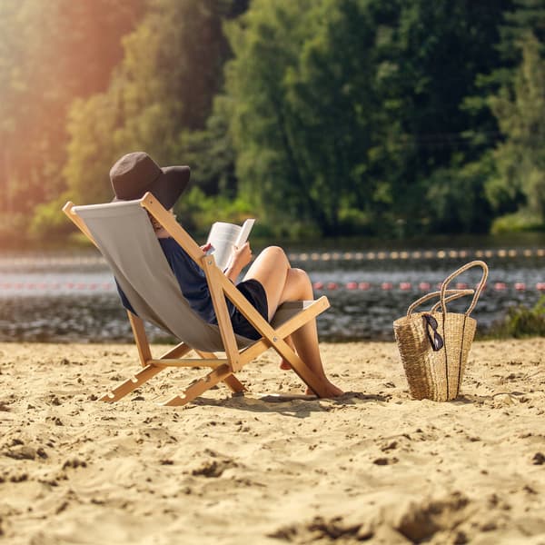KADAX Trädgårdsstol för Strand, Hopfällbar, 2x Polerad, Hög Kvalitet