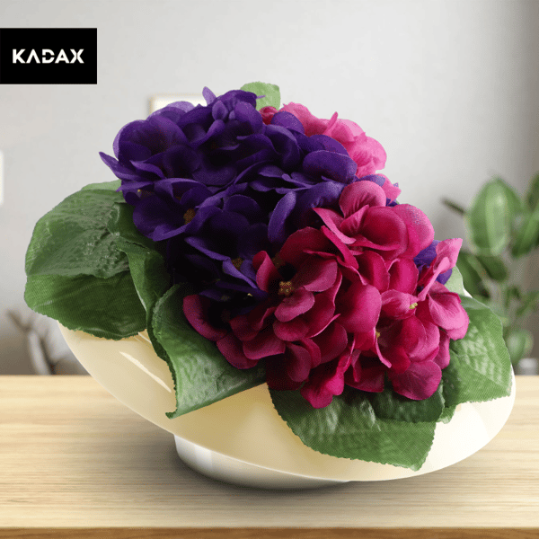 KADAX Urtepotteskjuler til Arrangementer Kompositioner Midterstykke Ikebana Base Creme 9cm