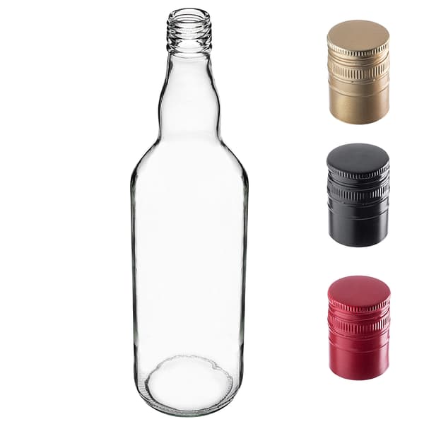 KADAX 40 st Monopol-flaskor 700 ml 0,7 l med kork för vin, likör, juice
