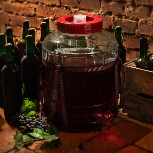 KADAX glaskrukke til vin, agurker og surkål 8L stor dunk