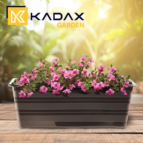 KADAX Balkonkasse 40 cm Urtepotte Urtepotte Balkon Brun