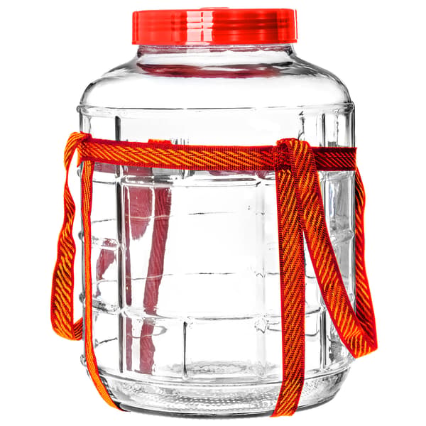 KADAX glaskrukke til konservering af vin, agurker og surkål 18 l dunkande