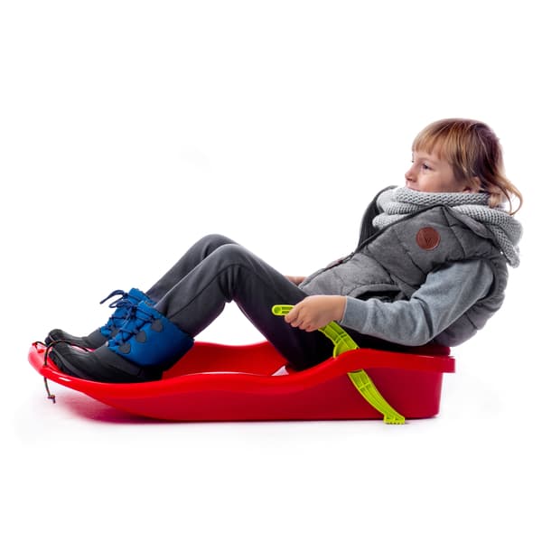 KADAX Bobslide med broms, plast, stor, med snöre