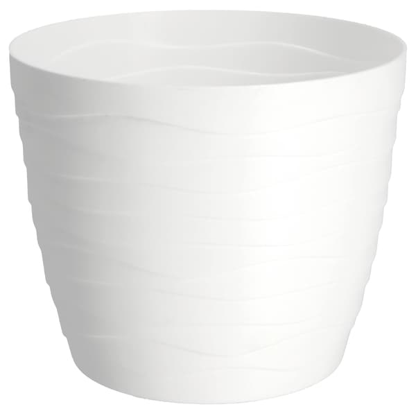 KADAX Urtepotte Plastikpotte til Blomster og Planter Hvid Rund 11 cm
