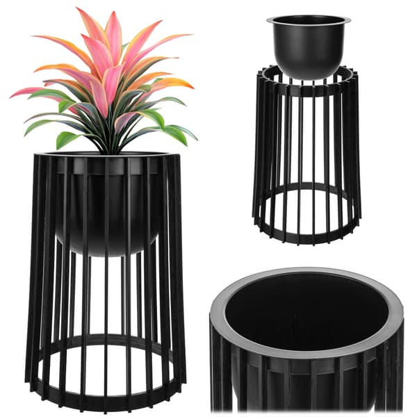 KADAX Loft Dubbelsidigt Svart Blomställ 39,5 cm + Insats
