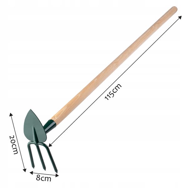 KADAX Havehakke Til Gravning Graver Med Gaffel 8cm Krog 115cm