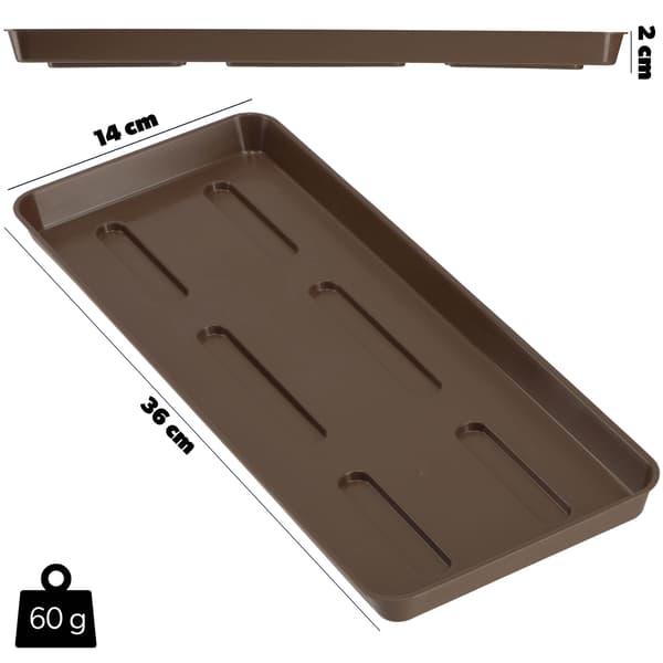 KADAX Blomkruksställ 40 cm balkonglåda plastbricka