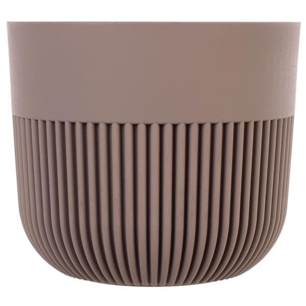 KADAX Urtepotte, Urtepottedæksel, 13 cm, Plastik, Rund, Ribbet, Beige