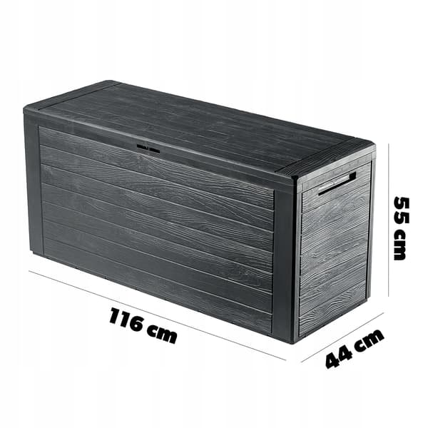 KADAX Haveboks Balkonboks 280L Til Have Balkon Terrasse Antracit