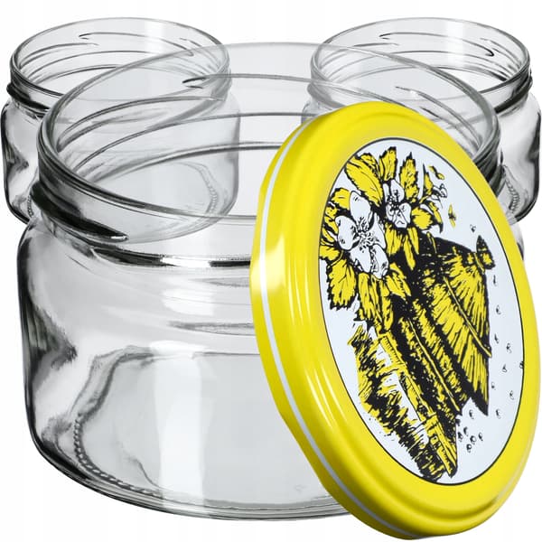 KADAX Denia säilykepurkit 250ml 10kpl 82mm + "Bees" kansi