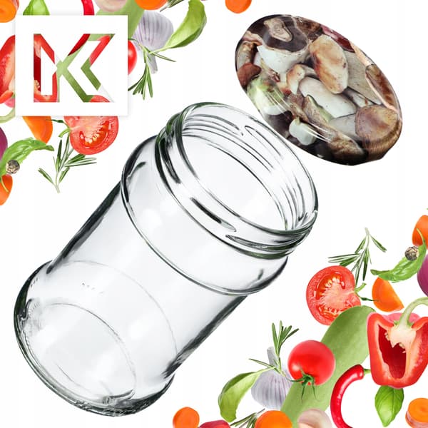KADAX Seno purkituspurkit 315ml 10kpl 66mm + kannet "Sienet"