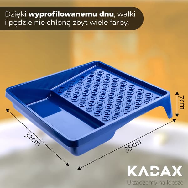 KADAX Malerbakke Stor 320x350 Mm Til Malerrulle Rullebakke Sæt 12 Stk