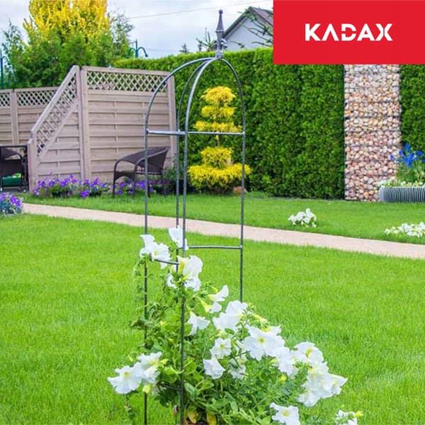 KADAX Havepergola til planter, blomster, obelisk til blomster, klatreplanter, metal, 120 cm