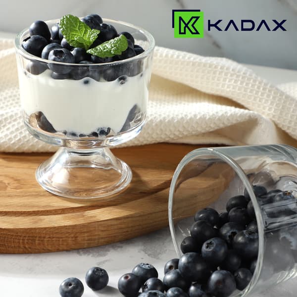 KADAX-jäätelöjälkiruokakupit 290 ml lasiset jäätelökupit 6 kpl setti
