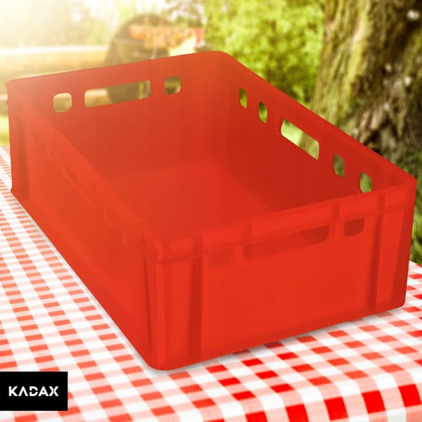 KADAX Euro E2 Förvaringslåda för kött i plast, starkt certifikat, 40 liter