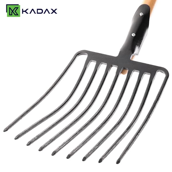 KADAX Gavlgaffel til Sten og Knuste Sten 9-Tandet Metal Have Massiv 129cm