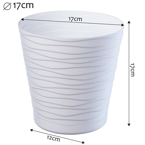 KADAX Urtepotte 17 cm Låg med Stativ Plastik Blomsterstativ