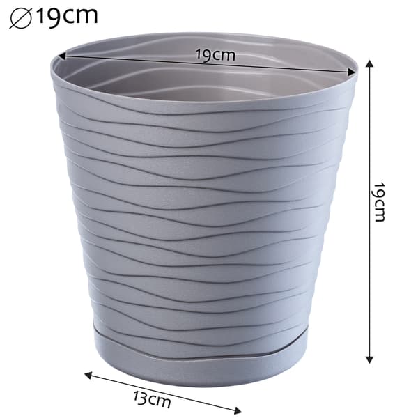 KADAX Urtepotte 19 cm Låg med Stativ Plastik Blomsterstativ