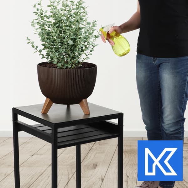 KADAX Urtepotte Havepotte med Ben til Blomster Stor Rund Indsatsskål 29 cm