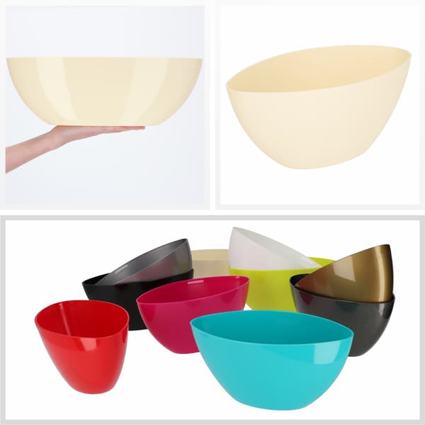 KADAX Urtepotte 38cm Oval Plastik Urtepottedæksel Ecru