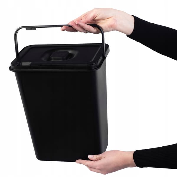 KADAX Jäteastia 10L Musta Kannella