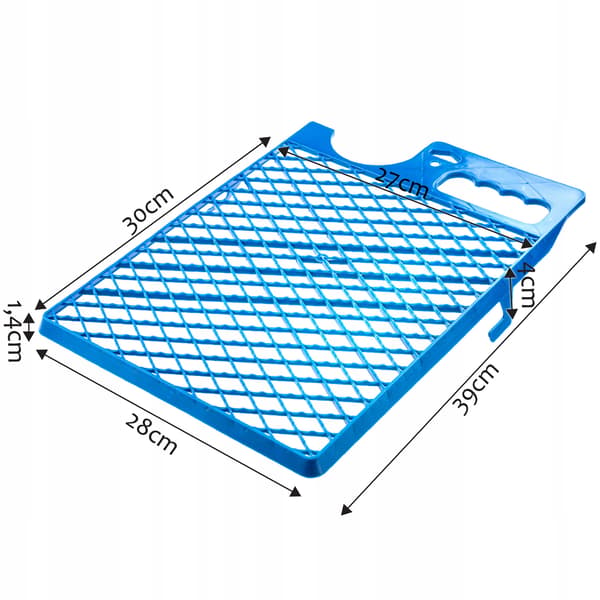 KADAX Stort Malergitter 280x390 mm Til 25 cm Malerulle Plast Med Spandholder