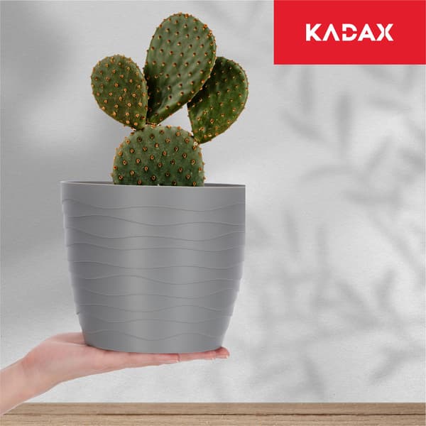 KADAX Urtepotte, Urtepotte, Grå, Rund, 17 cm, Plast