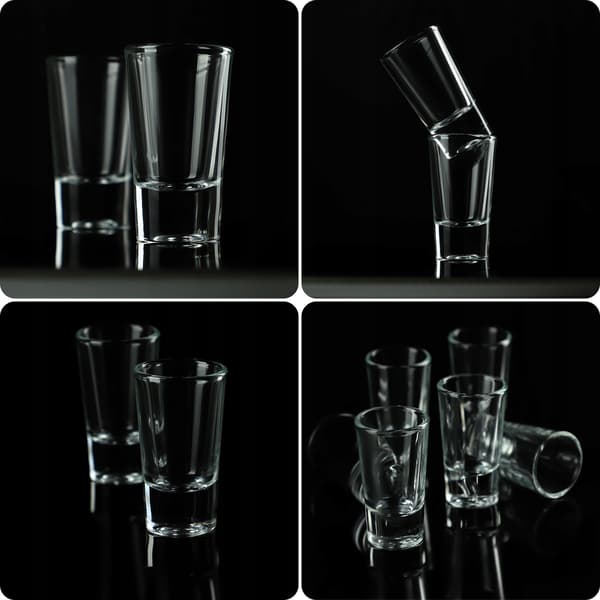 KADAX Classic Glass Vodka Shotglas 25ml Set med 12