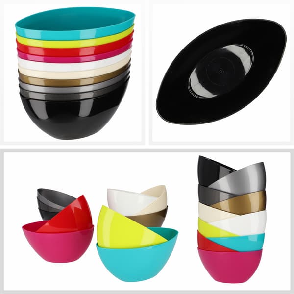KADAX Urtepotte 38cm Oval Urtepottedæksel Plastik Sort