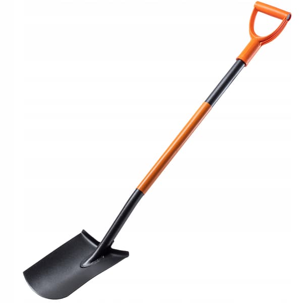 KADAX Rak spade 125 cm metall trädgård ergonomisk härdad