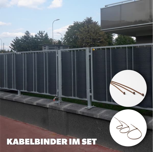 KADAX Technorattan balkonovertræk 1x1M sort premium specialfremstillet balkonmåtte