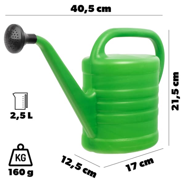 KADAX vandkande 2,5 l til vanding af blomster i haven, plastikvander