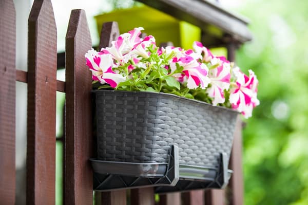 KADAX Balkonglåda Blomkruka med Blomställ 60 cm + Handtag