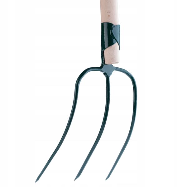 KADAX Gaffel til gødning, hø, halm, have, 3-grenet, metal, 126 cm