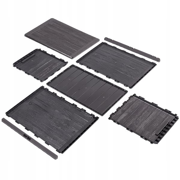 KADAX Haveboks Balkonboks 190L Til Have Balkon Terrasse Brun