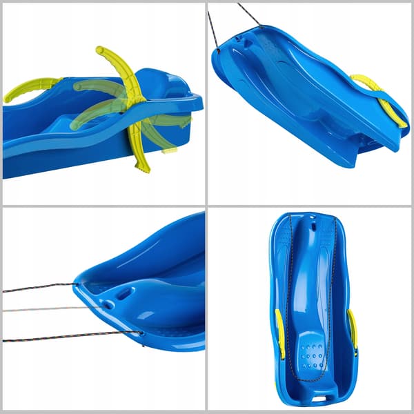 KADAX Bobslide med broms, plast, stor, med snöre